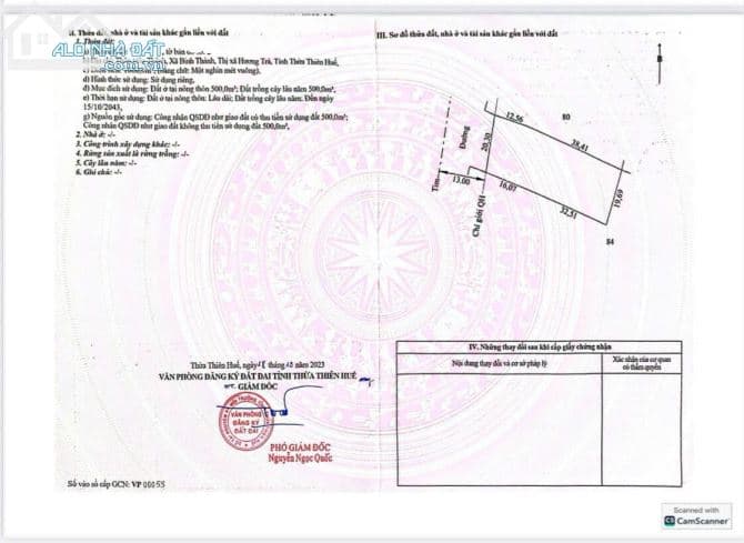 CHÍNH CHỦ BÁN LÔ ĐẤT ĐẸP – 1000M² MẶT TIỀN QUY HOẠCH 26M – TIỀM NĂNG SINH LỜI CỰC KHỦNG