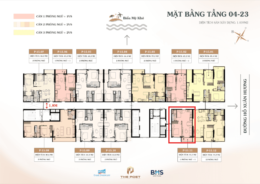 Bán căn hộ chung cư 95,97,99, Đ. Hồ Xuân Hương, P. Khuê Mỹ, Q. Ngũ Hành Sơn, Tp. Đà Nẵng 2