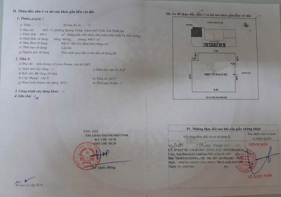 Bán căn hộ chung cư Vinh Lotus Residence (Lotus House), Đ. Hồng Bàng, P. Quang Trung, Tp. Vinh, T. Nghệ An 2