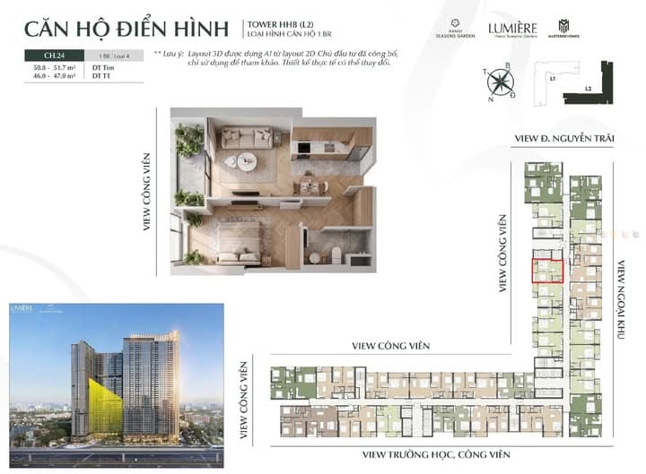 Bán căn hộ chung cư Đ. Nguyễn Trãi, Q. Thanh Xuân, Tp. Hà Nội 2