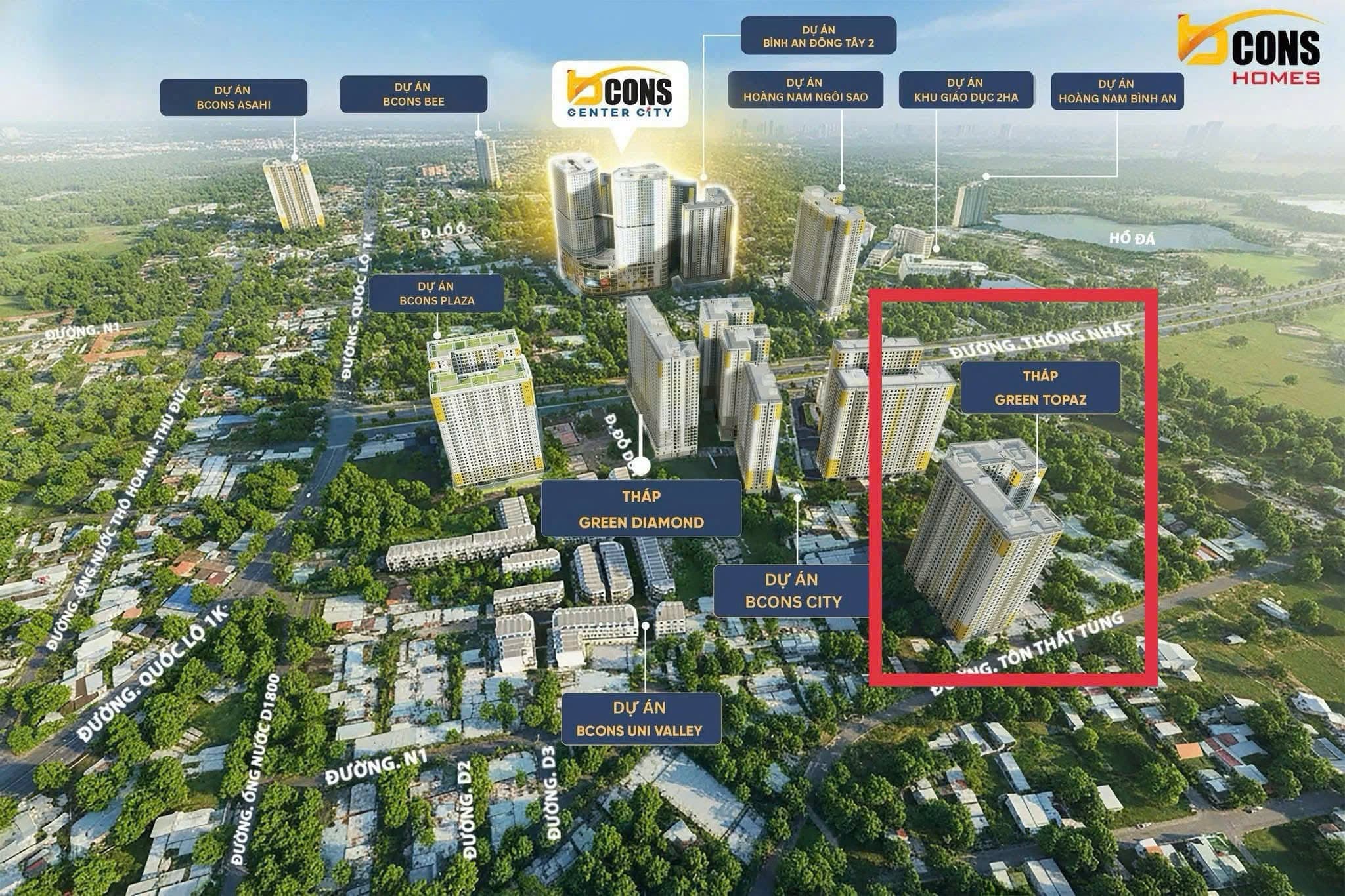 Bán căn hộ chung cư Bcons Green Topaz, P. Đông Hòa, Tp. Dĩ An, T. Bình Dương 2