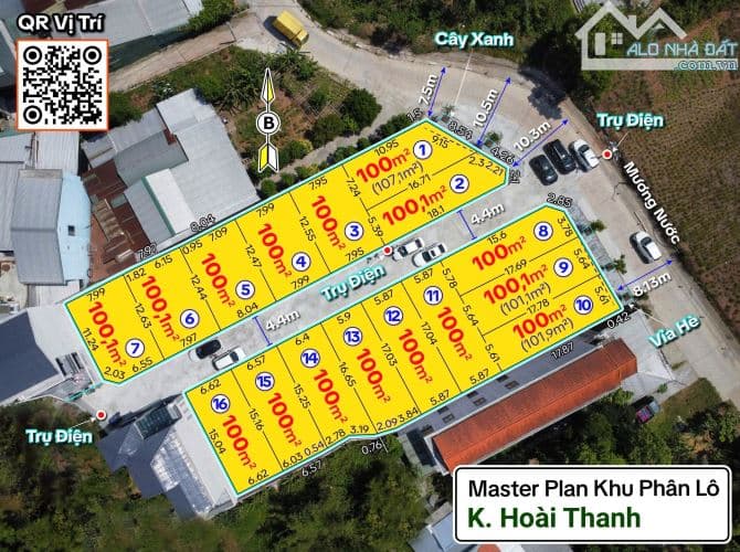 1.🔥🌹🌹CHỈ 1,5XX TỶ SỞ HỮU ĐẤT 100M² GẦN ĐƯỜNG 43M - KHU PHÂN LÔ HOÀI THANH