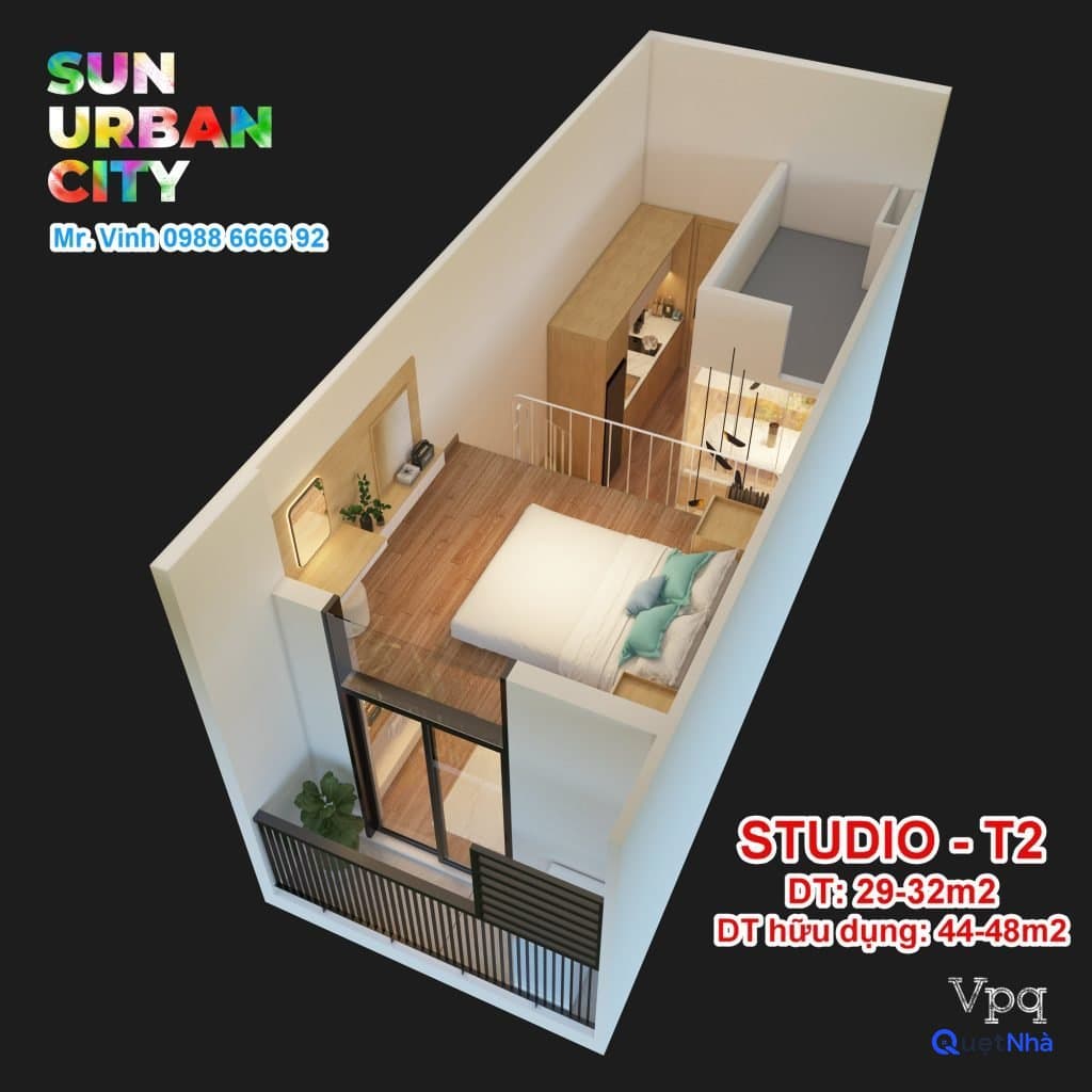 📌 CĂN STUDIO SUN URBAN CITY – TÒA P9, TẦNG 07 – CHỈ TỪ 1,38 TỶ (ĐÃ VAT)